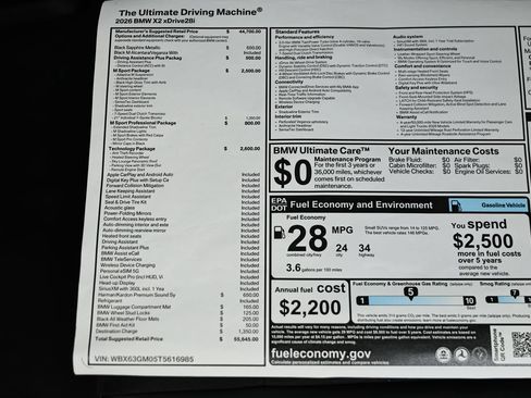 New 2026 BMW X2 xDrive28i w/ Technology Package AWD/4WD image 24