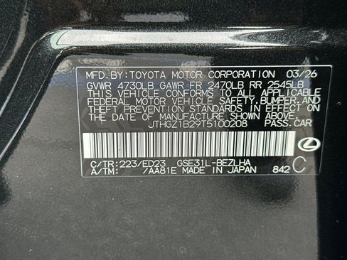 Used 2026 Lexus IS 350 F Sport w/ Accessory Package Z1 RWD image 34