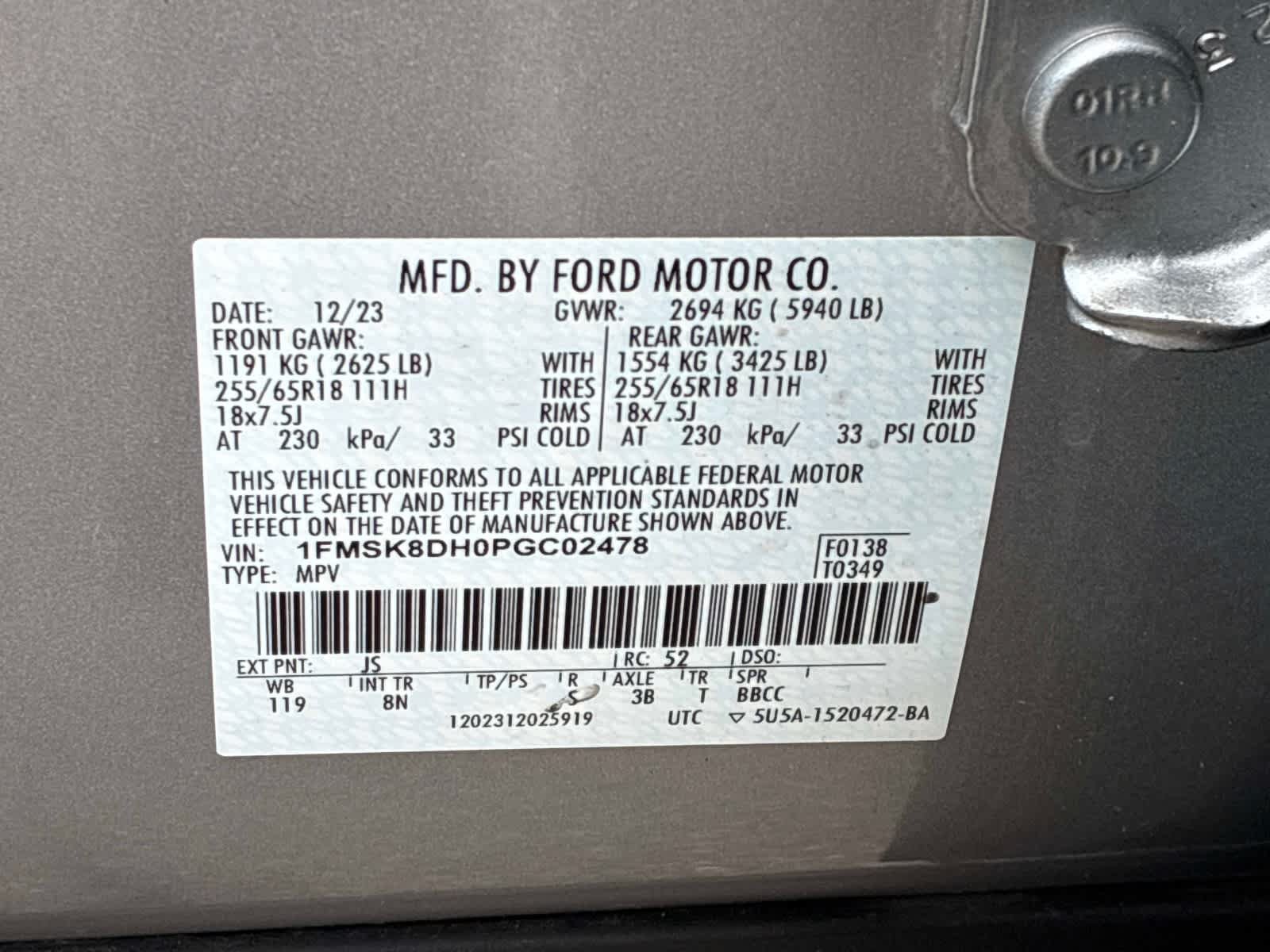 Used 2023 Ford Explorer XLT AWD/4WD image 24
