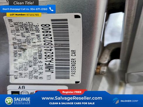 Used 2008 Honda Civic Hybrid Sedan image 16