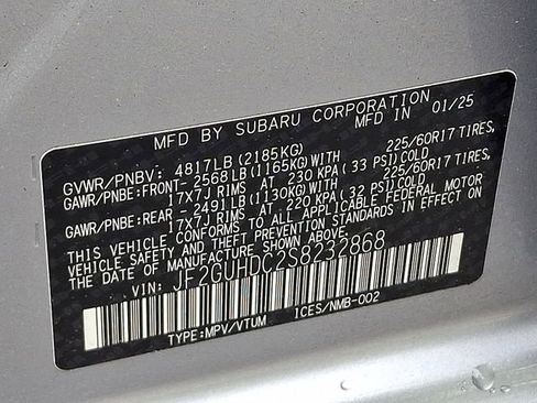Certified 2025 Subaru Crosstrek 2.0i Premium AWD/4WD image 27