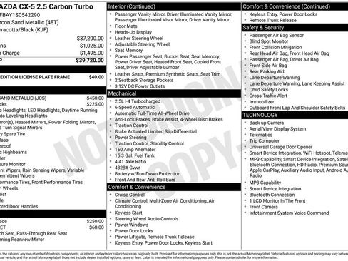 Certified 2025 MAZDA CX-5 Carbon Edition AWD/4WD image 5