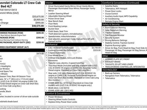Used 2017 Chevrolet Colorado LT w/ LT Convenience Package AWD/4WD image 3