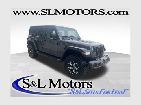 Used 2021 Jeep Wrangler Unlimited Rubicon w/ Uconnect 4C Nav & Sound Group AWD/4WD image 1