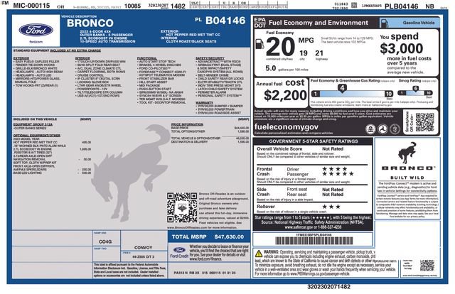 Used 2023 Ford Bronco Outer Banks AWD/4WD image 36