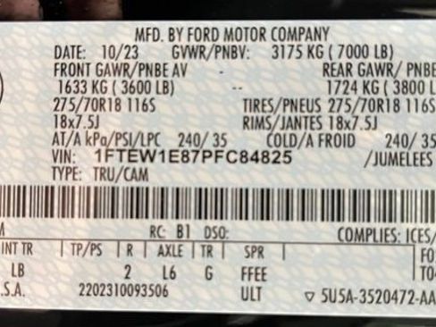 Used 2023 Ford F150 Tremor AWD/4WD image 55