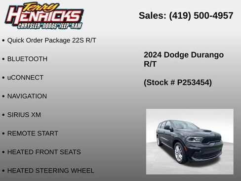 Used 2024 Dodge Durango R/T AWD/4WD image 12