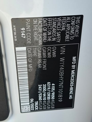 Used 2022 Mercedes-Benz Sprinter 2500 image 22