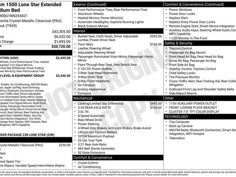 Used 2022 RAM 1500 Lone Star w/ Night Edition RWD image 1
