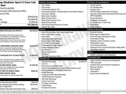 Used 2023 Jeep Gladiator Sport AWD/4WD image 7