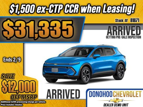 New 2026 Chevrolet Equinox EV LT image 1