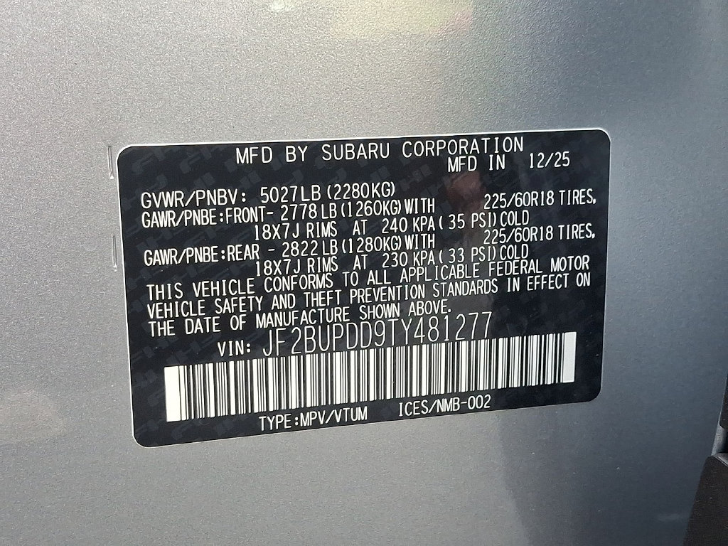 New 2026 Subaru Outback Limited w/ Premium/Limited Package 2 AWD/4WD image 18