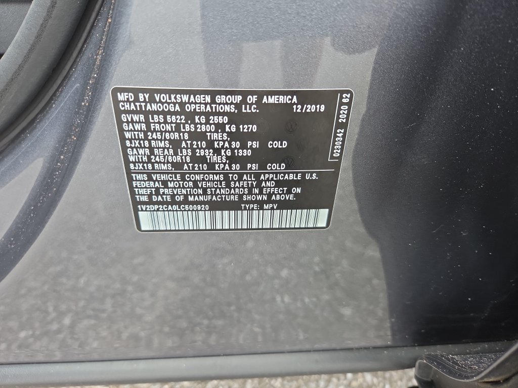 Used 2020 Volkswagen Atlas SE FWD image 36