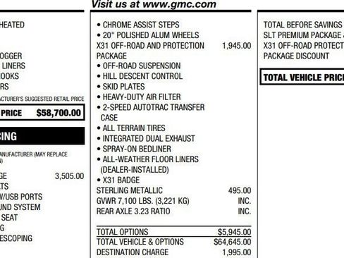Certified 2025 GMC Sierra 1500 SLT w/ SLT Premium Package AWD/4WD image 2