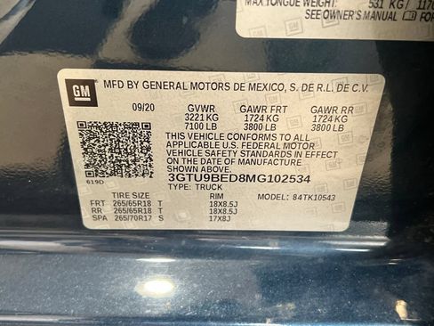 Used 2021 GMC Sierra 1500 SLE AWD/4WD image 46