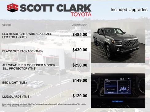 Used 2023 Toyota Tacoma TRD Off-Road w/ Black Out Package (TMS) AWD/4WD image 8