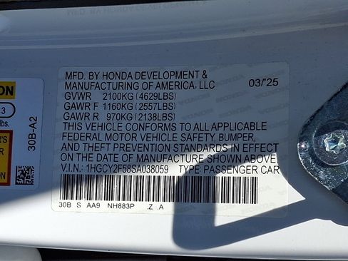 Certified 2025 Honda Accord Sport image 27