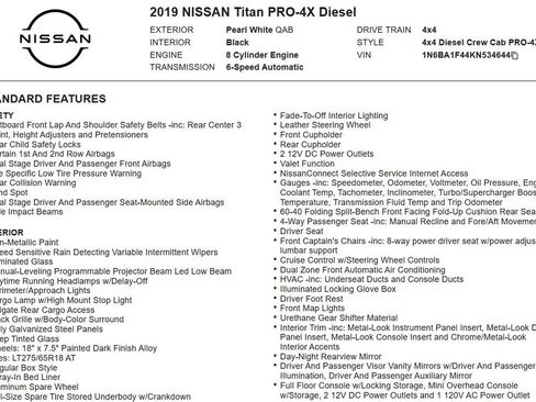 Used 2019 Nissan Titan PRO-4X AWD/4WD image 20