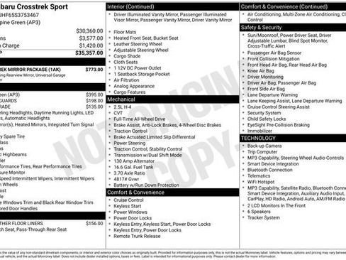 Certified 2025 Subaru Crosstrek 2.5i Sport w/ Crosstrek Mirror Package AWD/4WD image 27