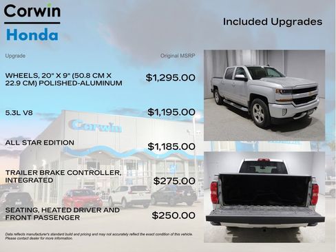 Used 2018 Chevrolet Silverado 1500 LT w/ All Star Edition AWD/4WD image 4