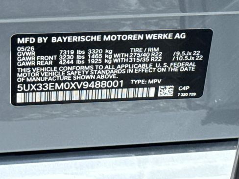 New 2027 BMW X7 M60i AWD/4WD image 31