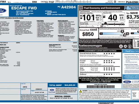Used 2023 Ford Escape SE w/ PHEV Premium Package FWD image 31