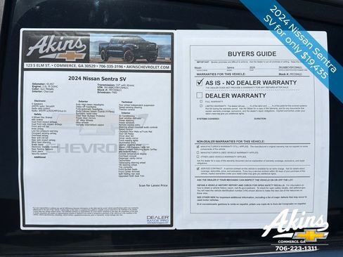 Used 2024 Nissan Sentra SV FWD image 4