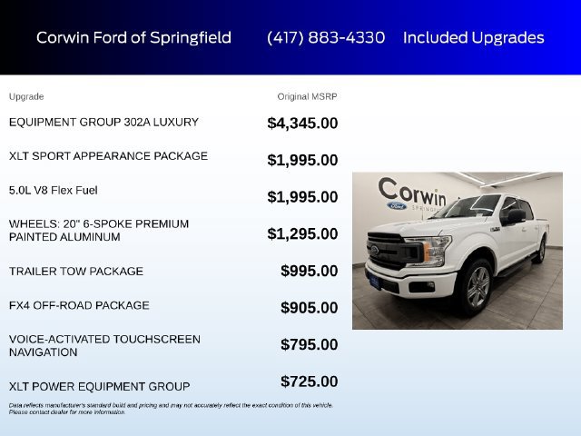 Certified 2019 Ford F150 XLT w/ Equipment Group 302A Luxury AWD/4WD image 6