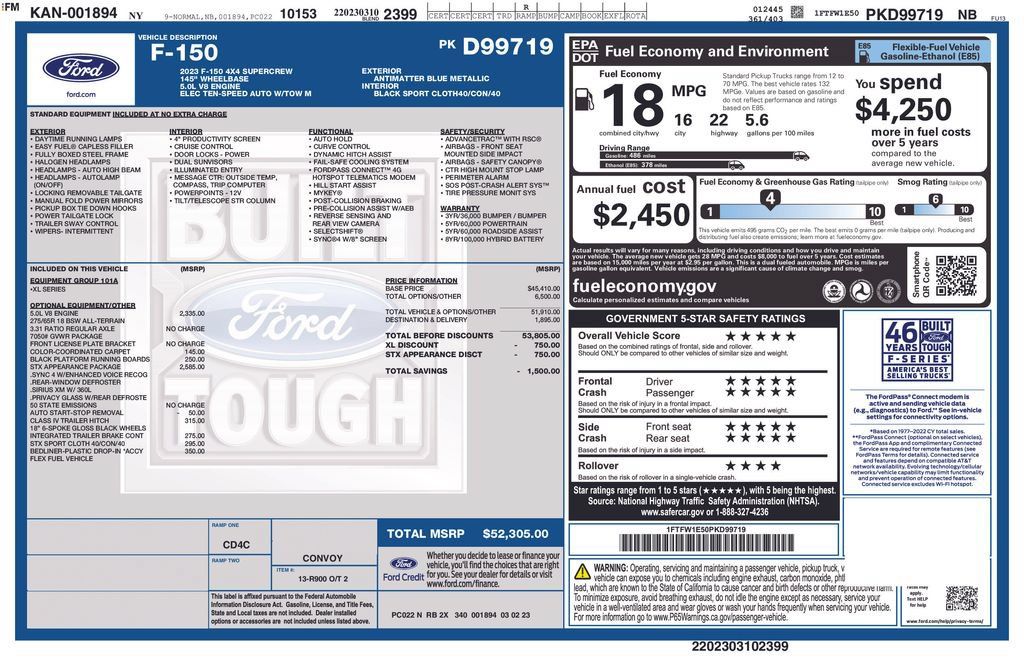 Used 2023 Ford F150 XL w/ STX Appearance Package AWD/4WD image 34