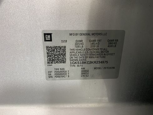 Used 2019 GMC Yukon SLT w/ Open Road Package RWD image 12