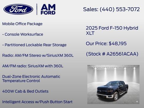 Used 2025 Ford F150 XLT w/ Equipment Group 302A MID AWD/4WD image 20