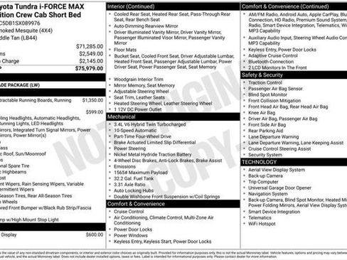 Used 2025 Toyota Tundra 1794 Edition AWD/4WD image 2