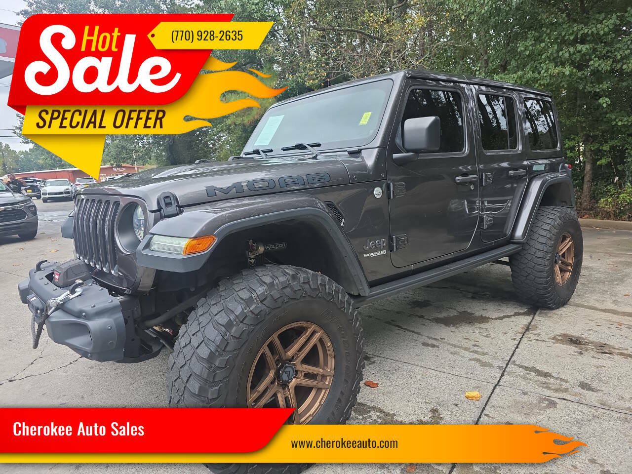 Used 2019 Jeep Wrangler Unlimited Sahara w/ Quick Order Package 24M Moab AWD/4WD image 1