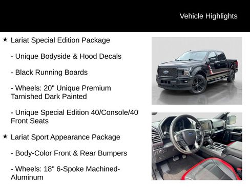 Used 2019 Ford F150 Lariat w/ Equipment Group 502A Luxury AWD/4WD image 21