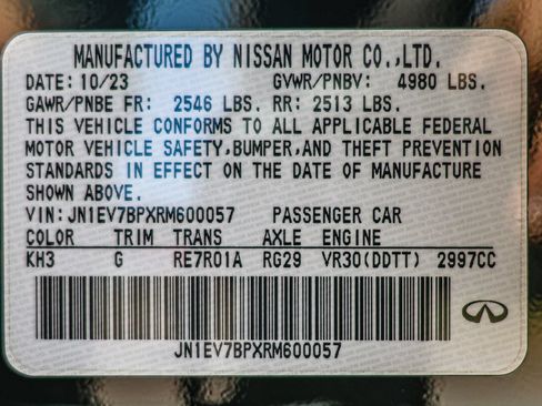 Used 2024 INFINITI Q50 Luxe w/ Cargo Package RWD image 50