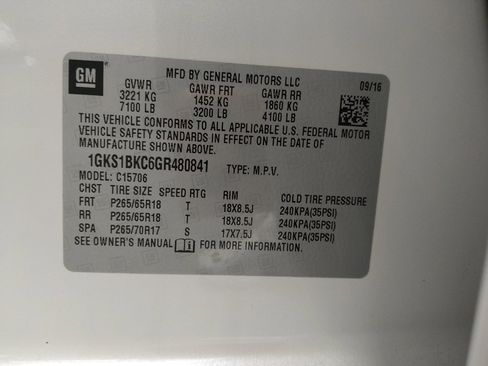 Used 2016 GMC Yukon SLT w/ Open Road Package RWD image 33