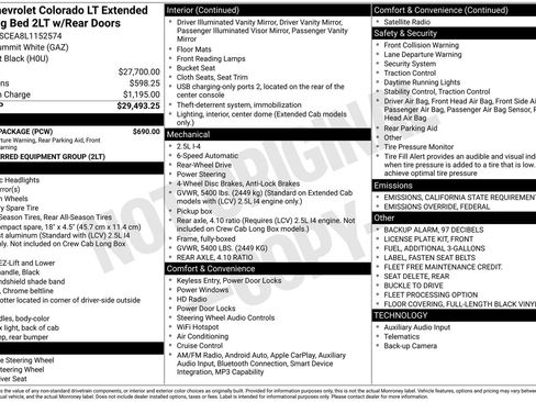 Used 2020 Chevrolet Colorado LT w/ Safety Package image 1