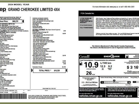 Used 2024 Jeep Grand Cherokee Limited w/ Luxury Tech Group II AWD/4WD image 6