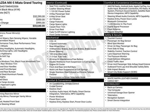 Used 2021 MAZDA MX-5 Miata Grand Touring image 8