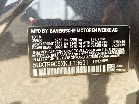 Used 2019 BMW X3 xDrive30i AWD/4WD image 2