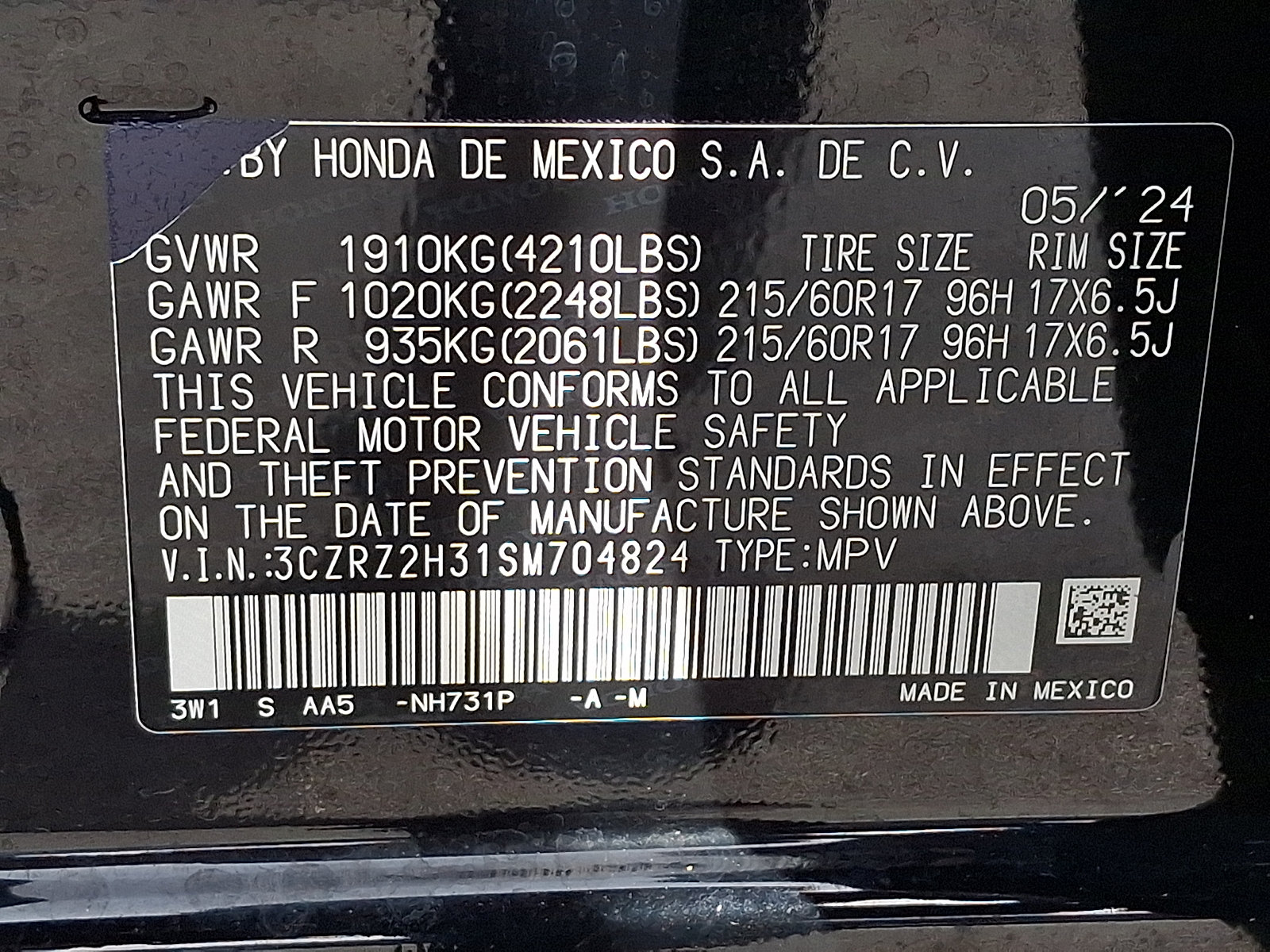 Used 2025 Honda HR-V LX image 27