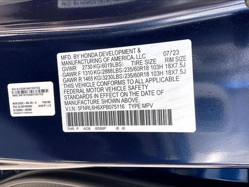 Certified 2023 Honda Odyssey EX-L image 18