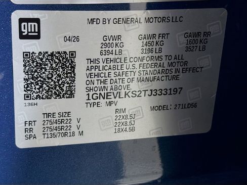 New 2026 Chevrolet Traverse RS w/ LPO, Floor Liner Package AWD/4WD image 29