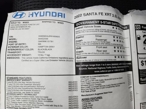 Used 2022 Hyundai Santa Fe XRT image 48