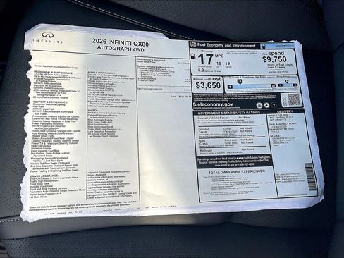 New 2026 INFINITI QX80 Autograph w/ Premium Cargo Package image 27