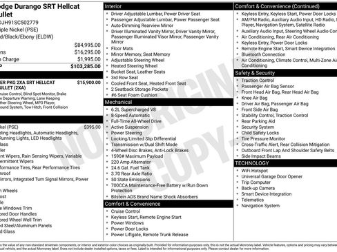 Used 2025 Dodge Durango SRT Hellcat image 49