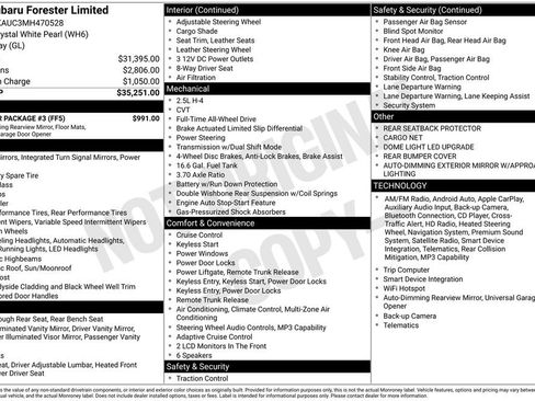 Used 2021 Subaru Forester Limited w/ Popular Package #3 image 8