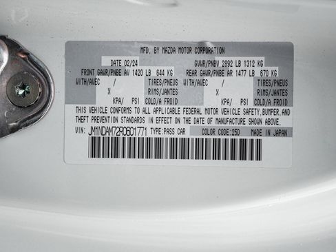 Certified 2024 MAZDA MX-5 Miata RF Grand Touring w/ Weather Package image 35