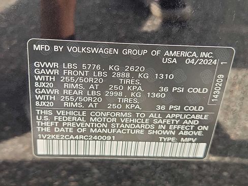 Used 2024 Volkswagen Atlas Cross Sport SE w/ Panoramic Sunroof Package AWD/4WD image 27