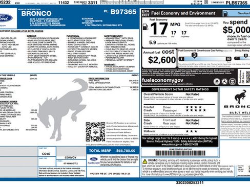 Used 2023 Ford Bronco Wildtrak AWD/4WD image 30